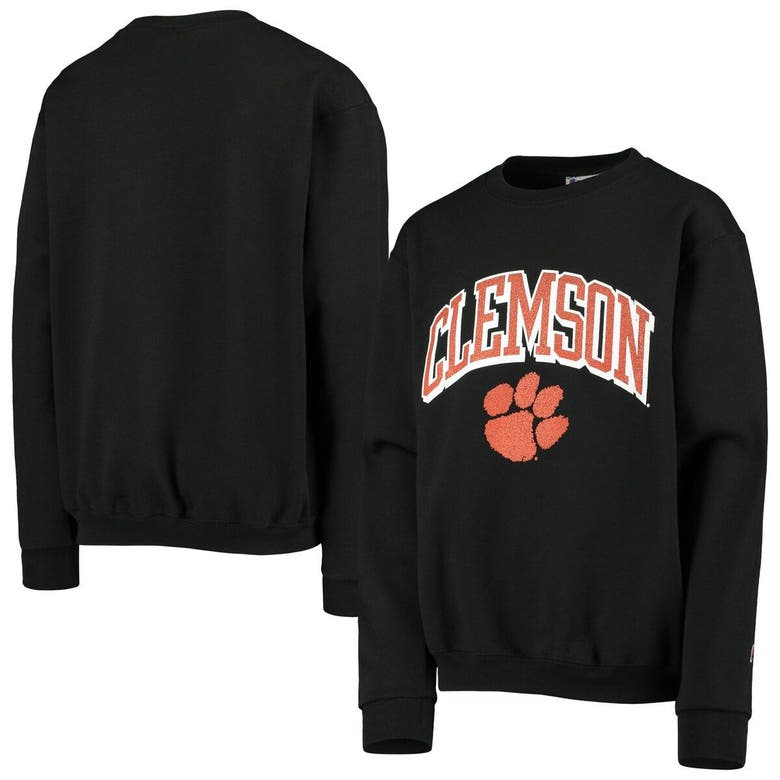 Champion Kids' Youth  Black Clemson Tigers Powerblend Fleece Sweatshirt