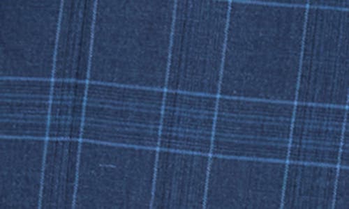 Gino Vitale Slim Fit 3-piece Tailored Check Suit In Blue
