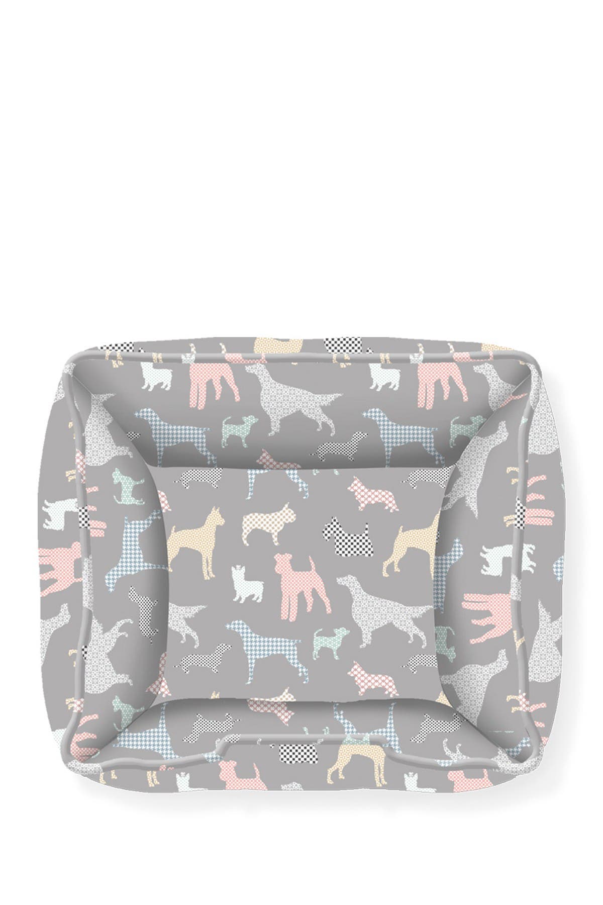 Fringe Studio Medium Gray Calico Dog Rectangular Cuddler Nordstrom Rack