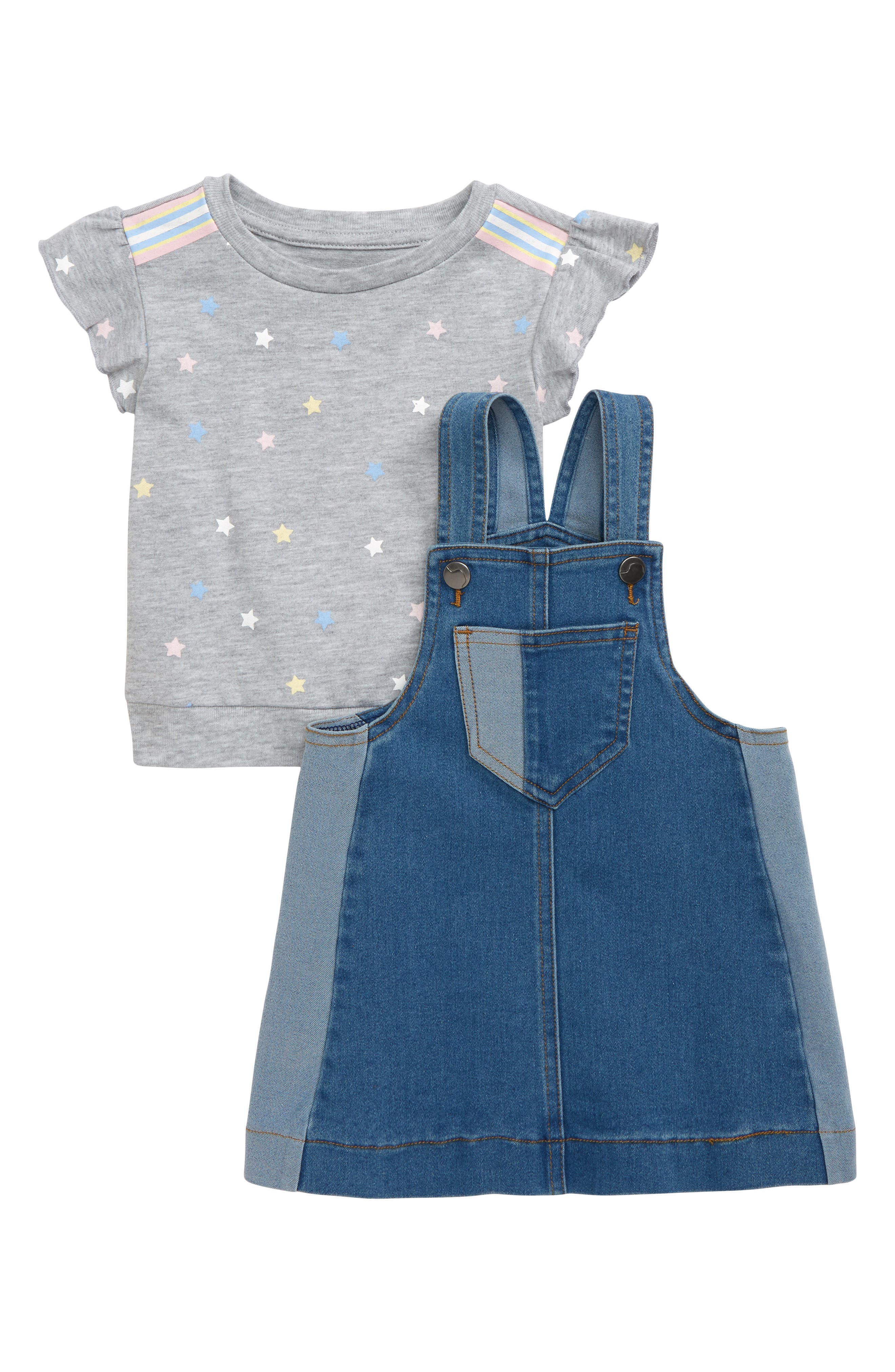 baby denim pinafore