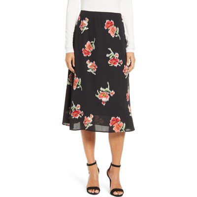 Loveapella A-Line Midi Skirt, Black