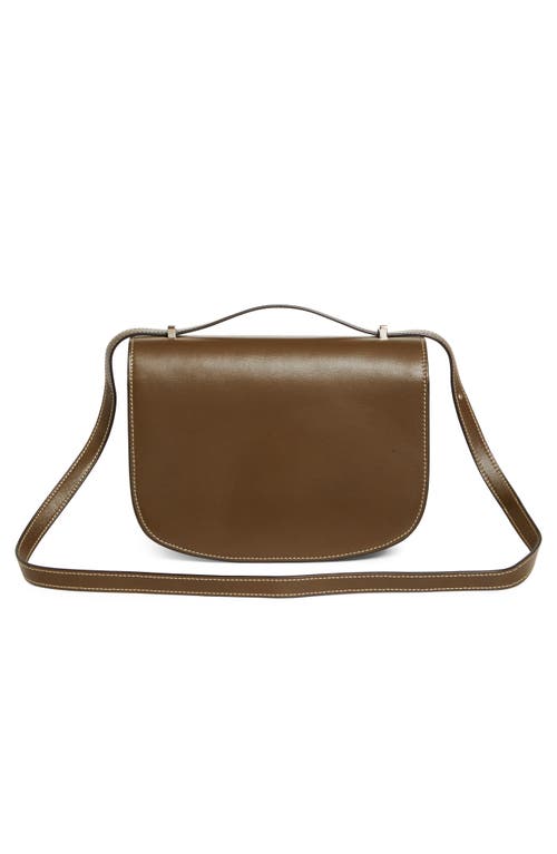Savette Tondo 22 Leather Crossbody Bag In Mink