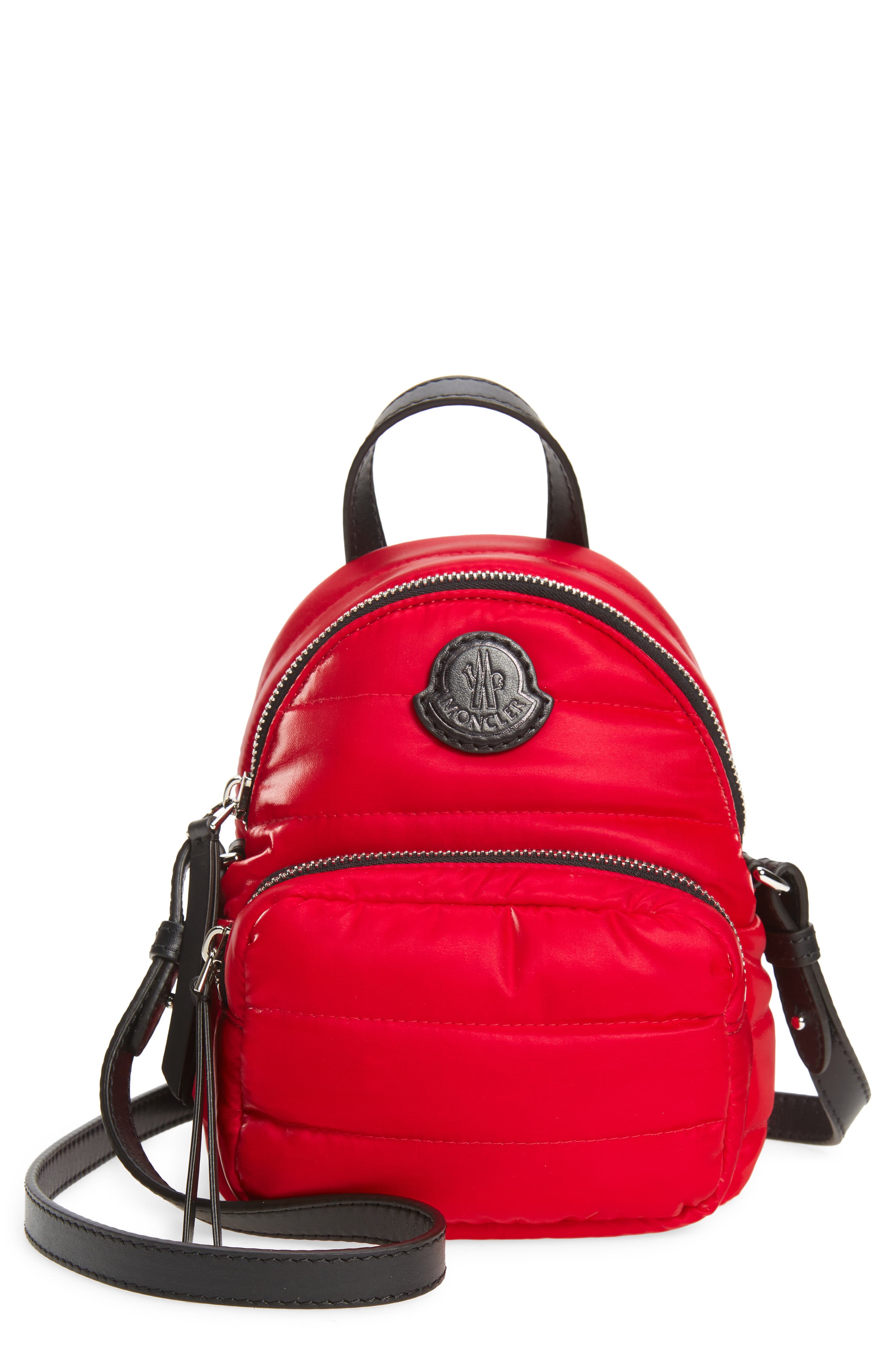 red designer backpack