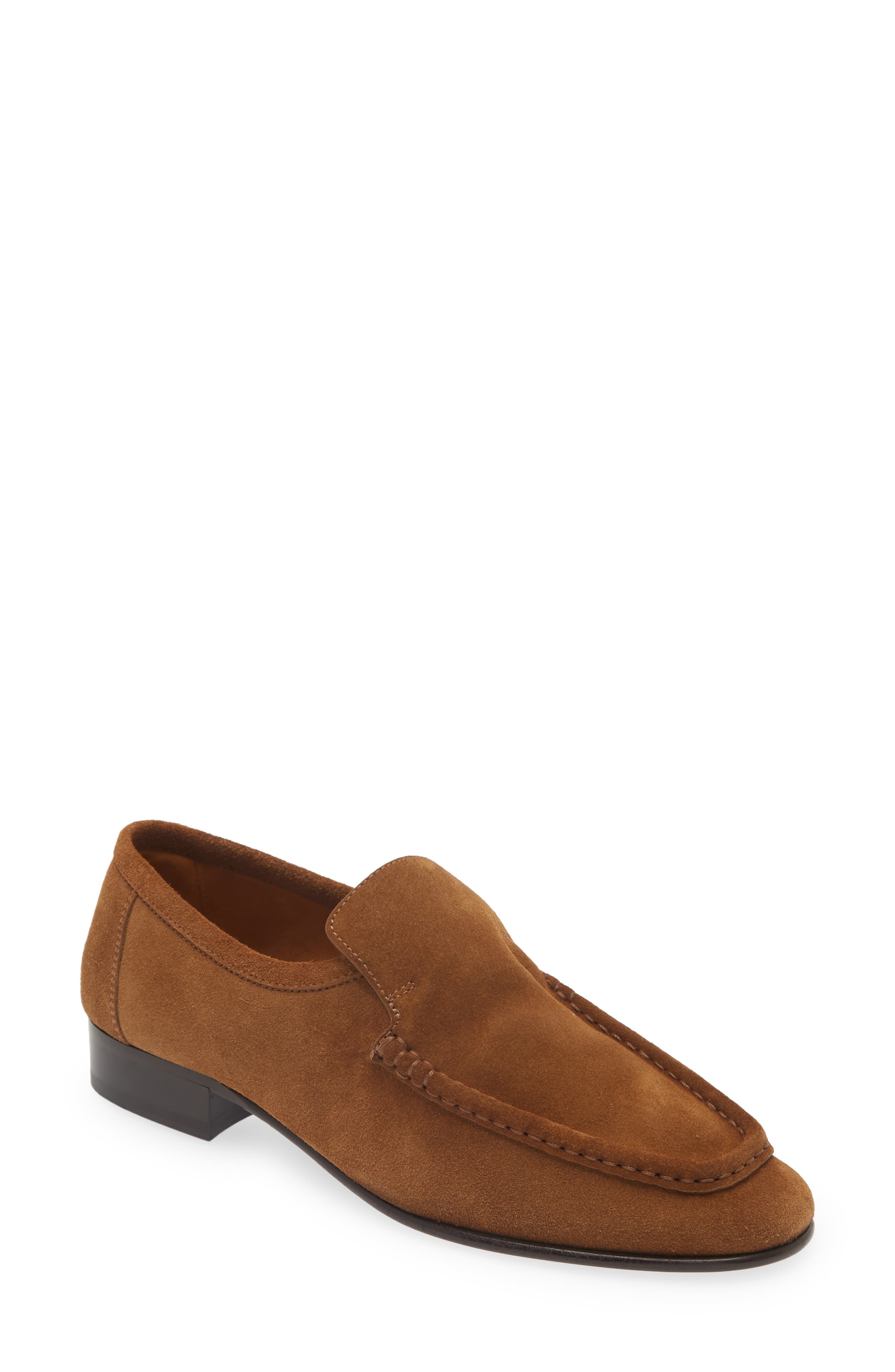 The Row New Soft Loafer in Bark | Smart Closet