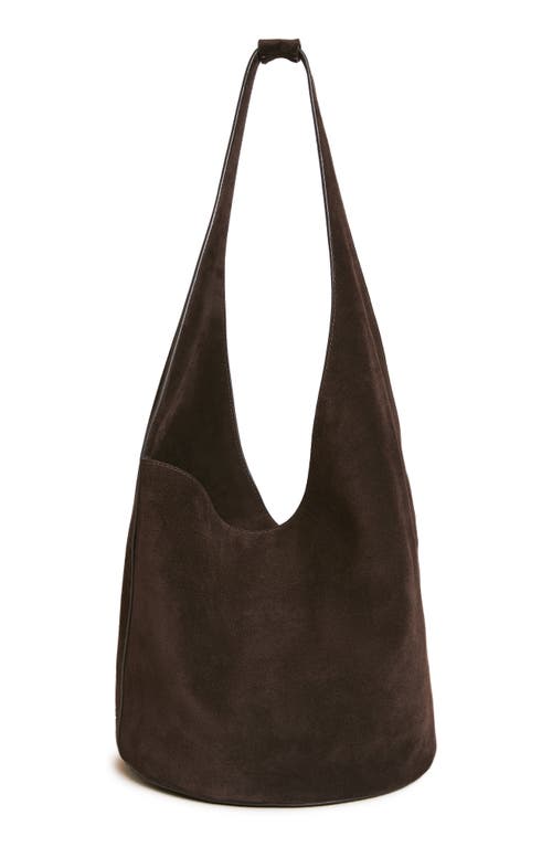 Reformation Medium Silvana Leather Bucket Bag in Boss Suede at Nordstrom