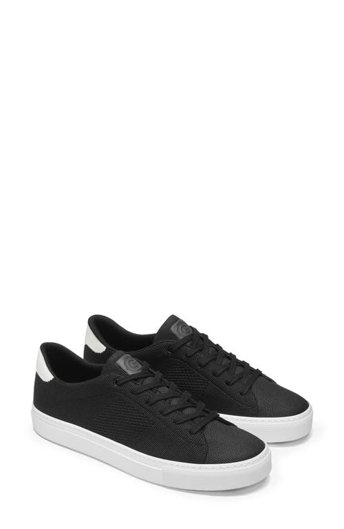 GREATS Royale Sneaker in Black/White Fabric