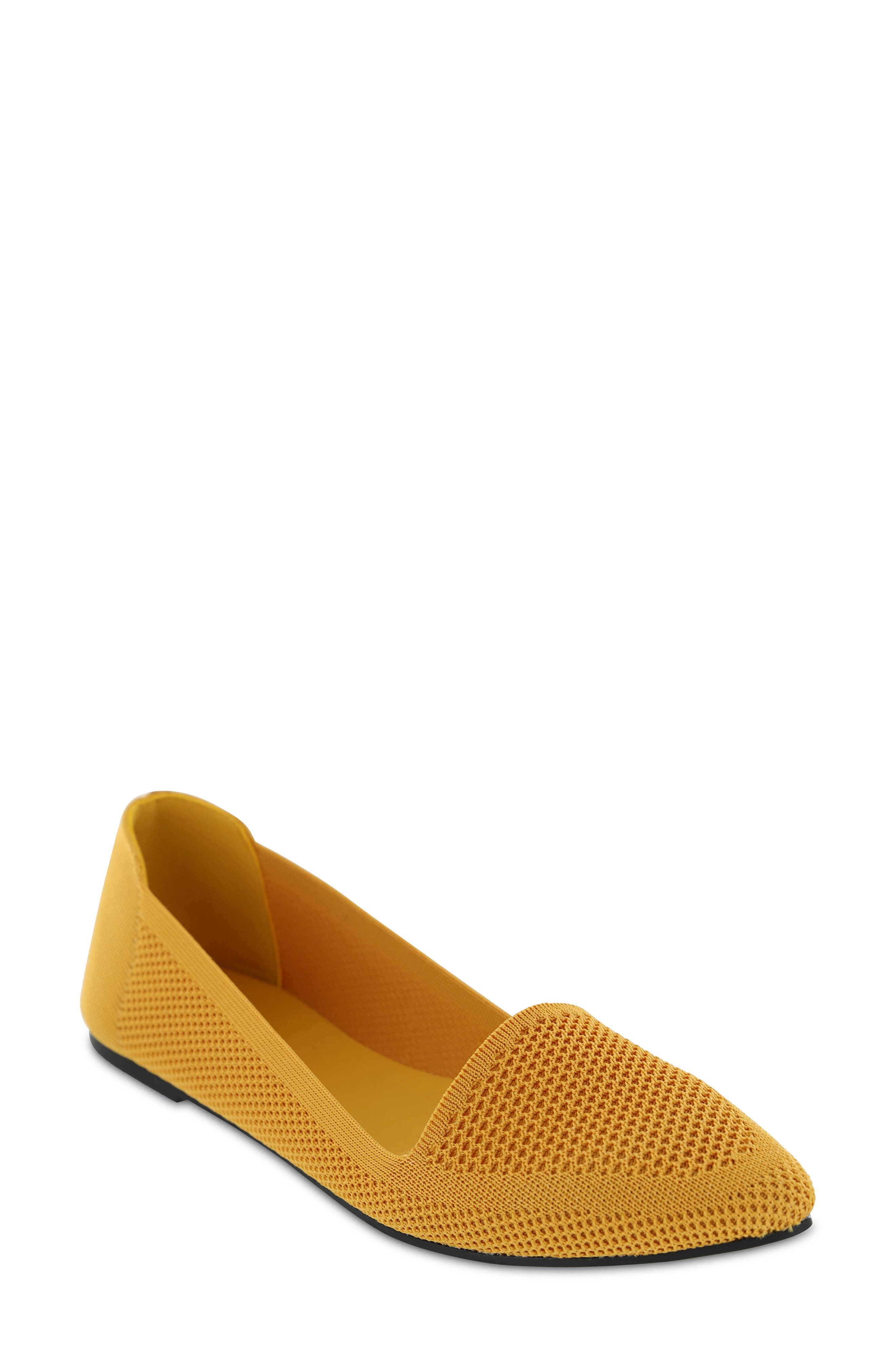 yellow pointed flats