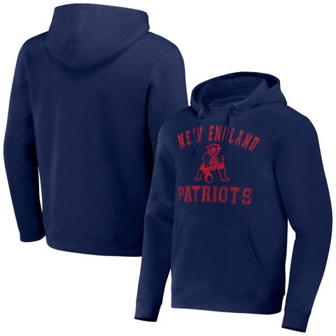 Nike Heathered Charcoal/navy New England Patriots Surrey Legacy Pullover  Hoodie in Blue for Men