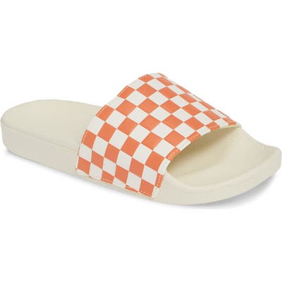 Vans Checkerboard Sport Slide, Red