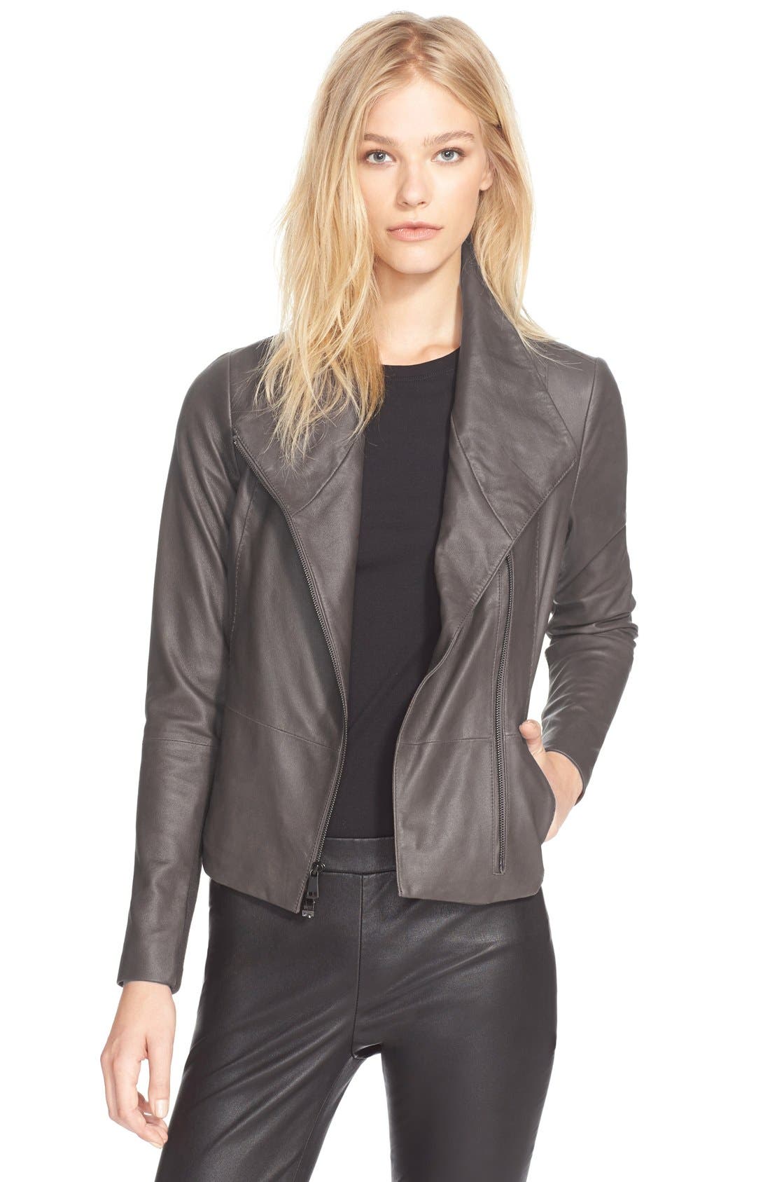 Vince Leather Scuba Jacket (Nordstrom Exclusive) Nordstrom