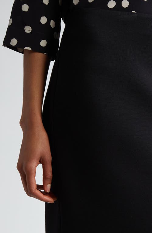 Max Mara Flou Stretch Jersey Skirt In Black