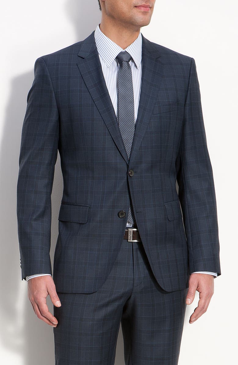 BOSS Black 'James/Sharp' Plaid Wool Suit | Nordstrom