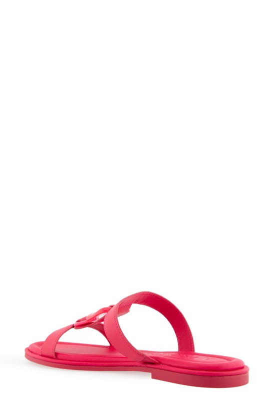 Shop Aerosoles Geraldine Chain Slide Sandal In Virtual Pink Pu