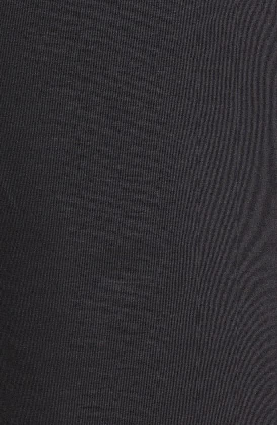 Stone Rose French Terry Shorts In Black