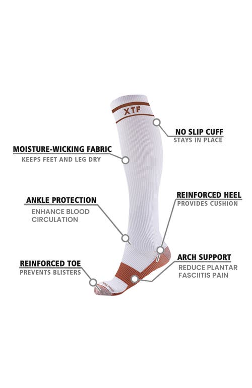 Extreme Fit Pack Of 6 Compression Knee High Socks In White