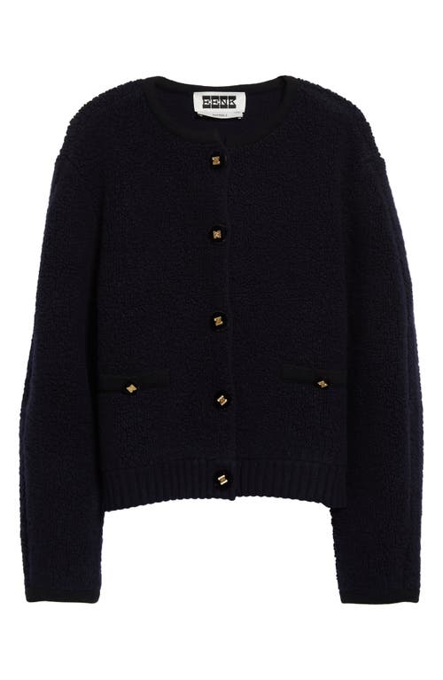 EENK EENK TEXTURED WOOL BLEND CARDIGAN 