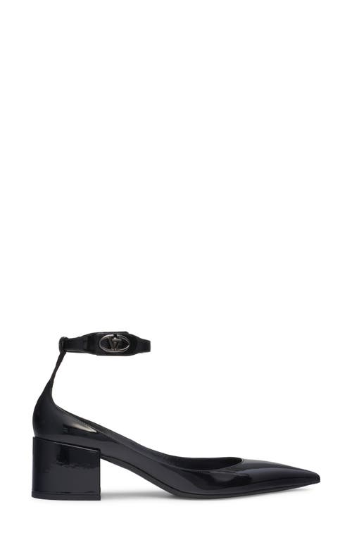 Shop Valentino Garavani Vlogo Lockette Ankle Strap Pump In Nero