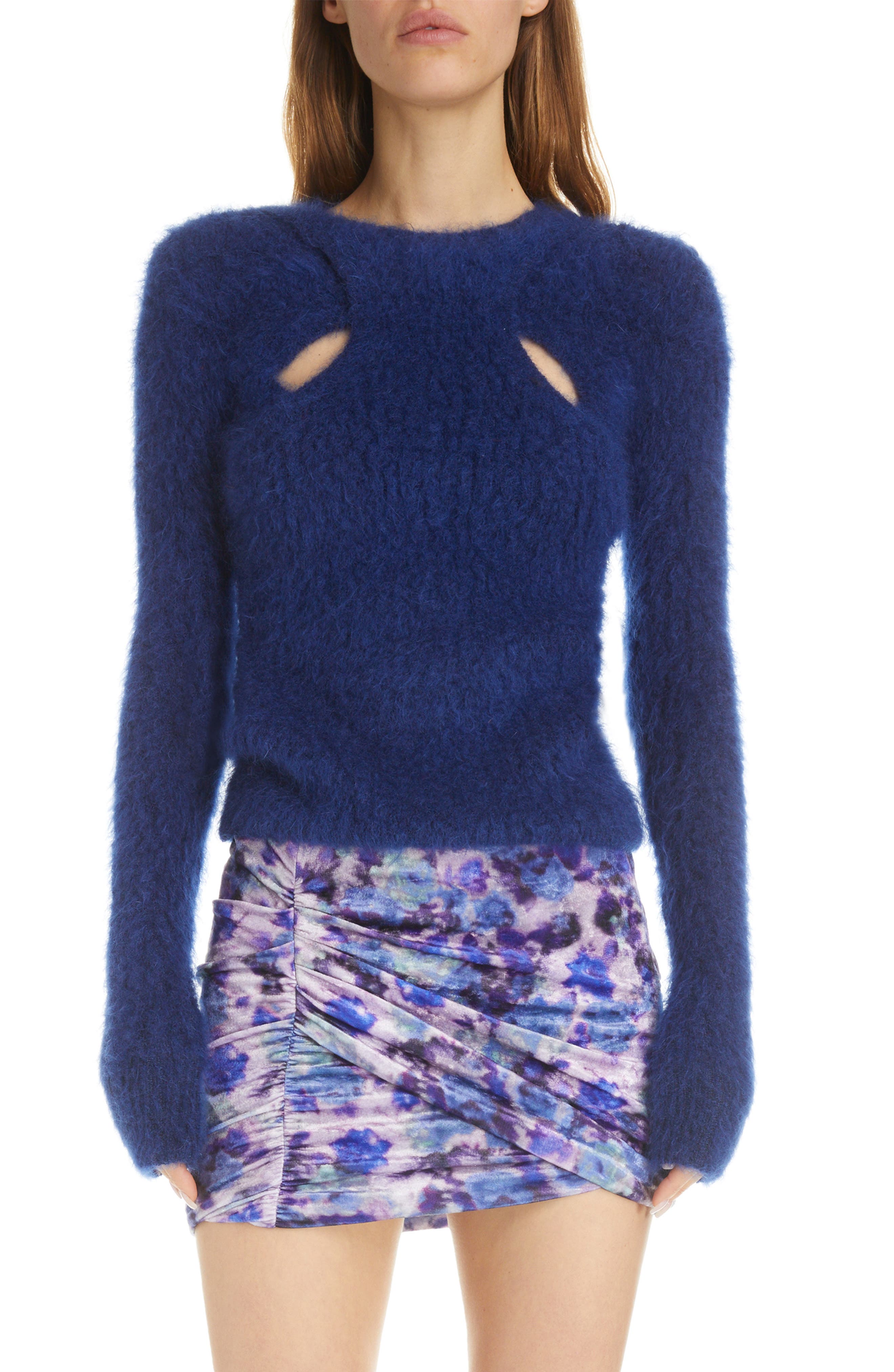 royal blue designer sweater