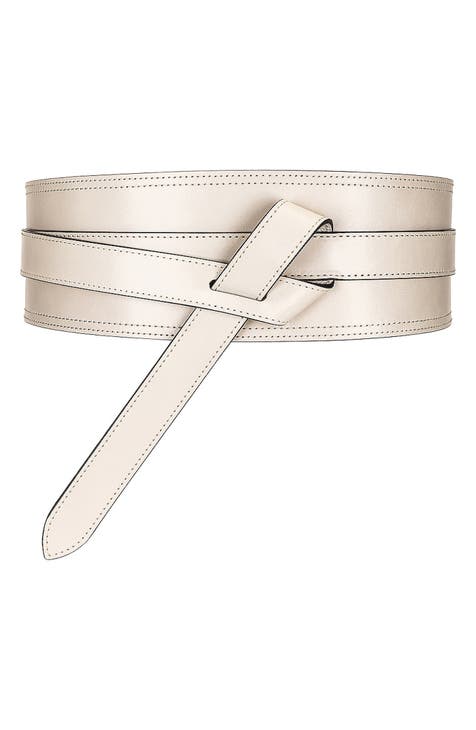 White Designer Inspired V Belt