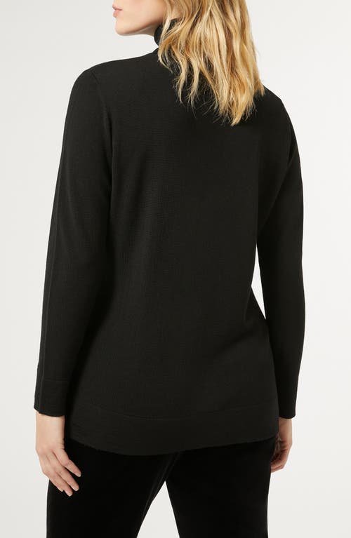 Shop Marina Rinaldi Tenda Virgin Wool Turtleneck Sweater In Black