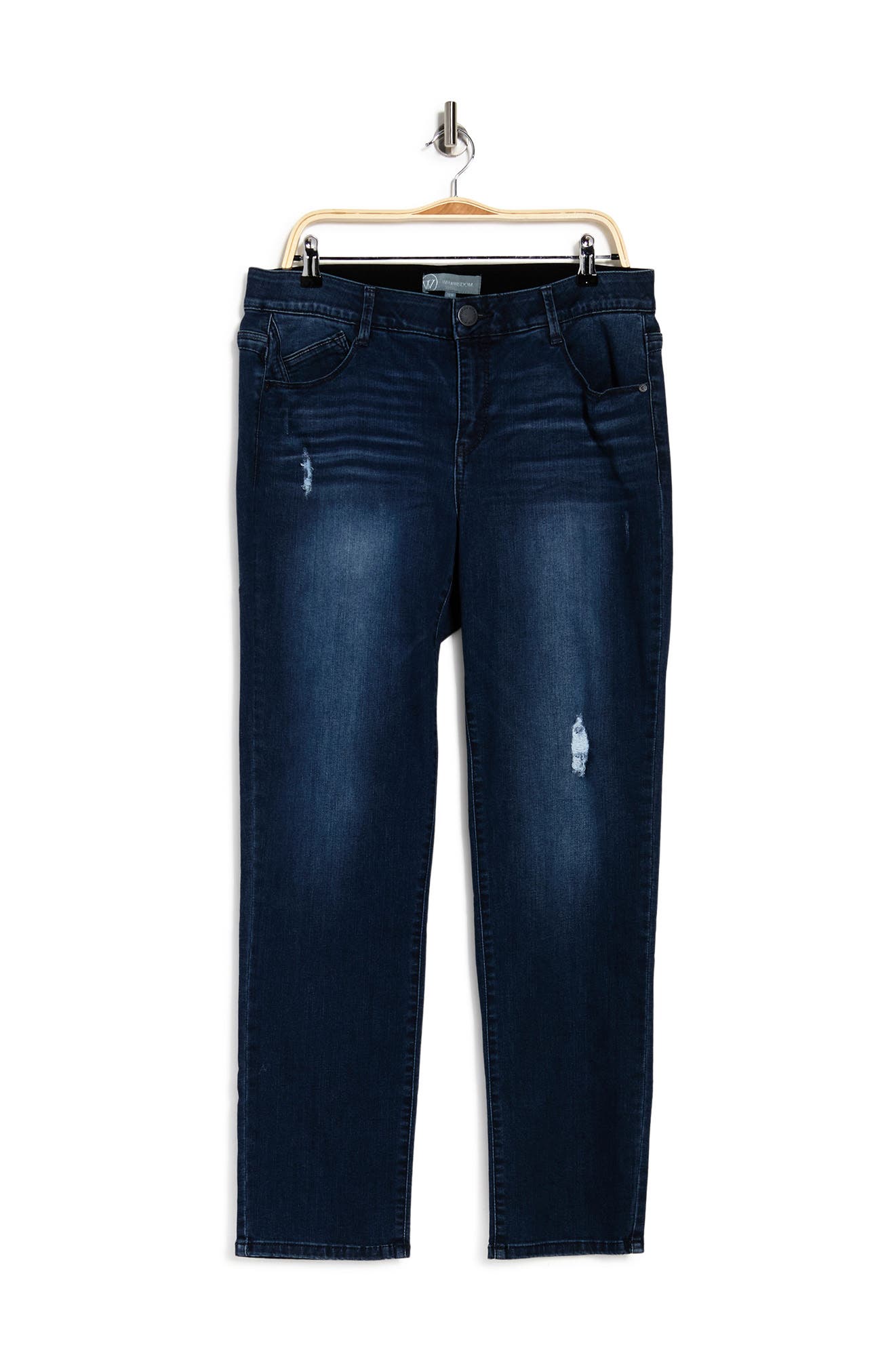 Wit \u0026 Wisdom Slim Straight Leg Jeans in Blev-Blue Vintage at Nordstrom, Size 20W