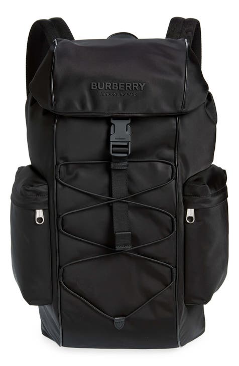 Burberry Kids Logo Print Messenger Backpack