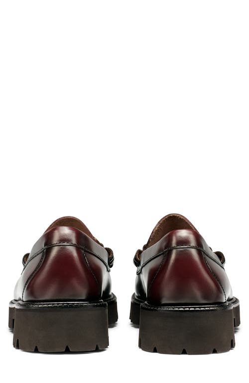 Shop G.h.bass Lincoln Super Bit Loafer In Wine