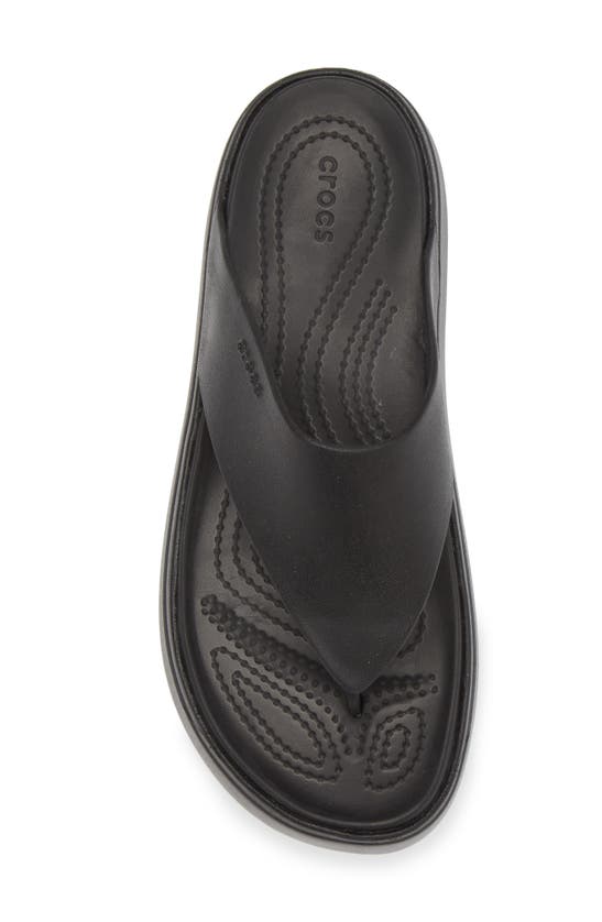 Shop Crocs Getaway Platform Flip Flop In Black