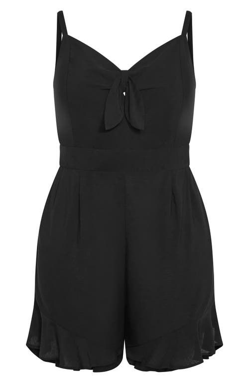 Shop City Chic Oasis Romper In Black