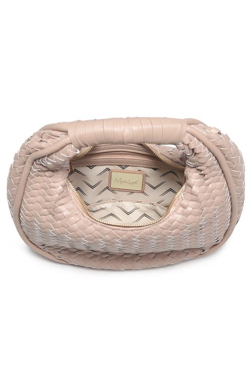Moda Luxe Woven Circle Shoulder Bag In Natural