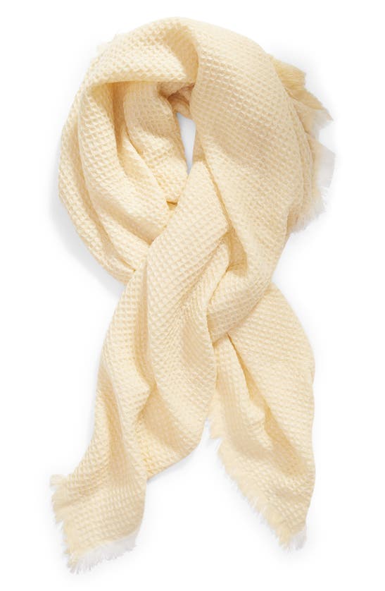 Treasure & Bond Thermal Knit Scarf In Ivory Combo