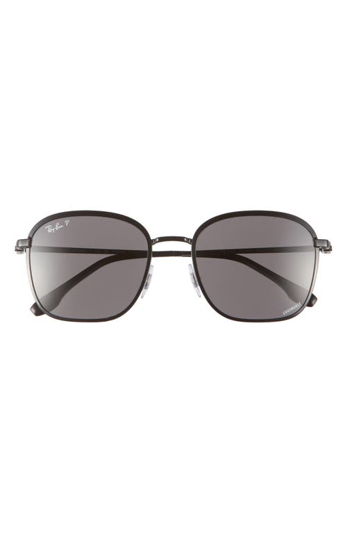 Ray-Ban 55mm Polarized Square Sunglasses in Black at Nordstrom