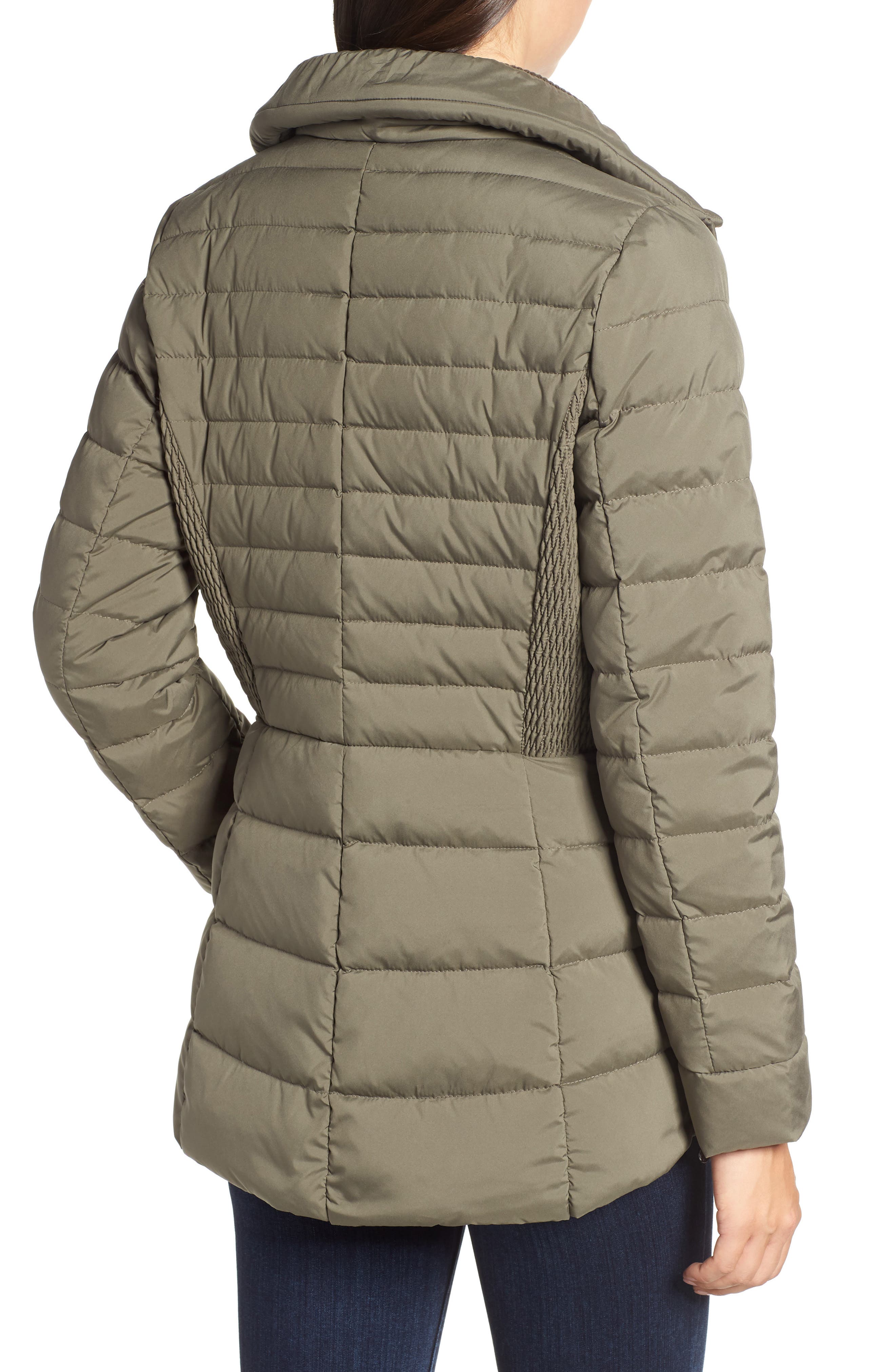 bernardo hooded quilted jacket