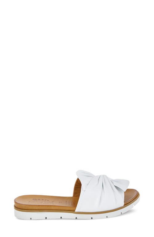 Spring Step Lavona Slide Sandal In White