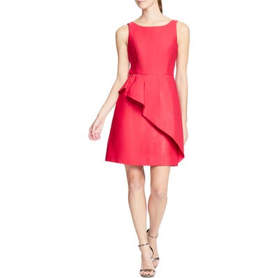 Halston Heritage Structured Cocktail Dress, Red