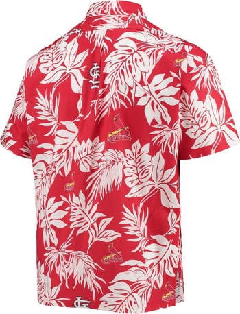 Men's Reyn Spooner White St. Louis Cardinals Aloha Button-Down Shirt