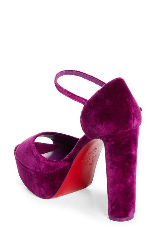 Shop Christian Louboutin Sandaloo Platform Sandal In Billy/lin Billy