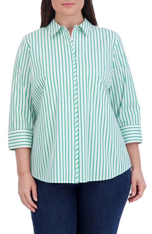 Foxcroft Charlie Stripe Button-Up Shirt at Nordstrom,