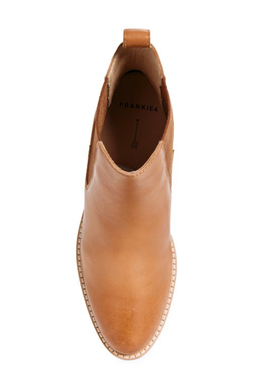Frankie4 Nina Pointed Toe Chelsea Boot In Camel Leopard Print