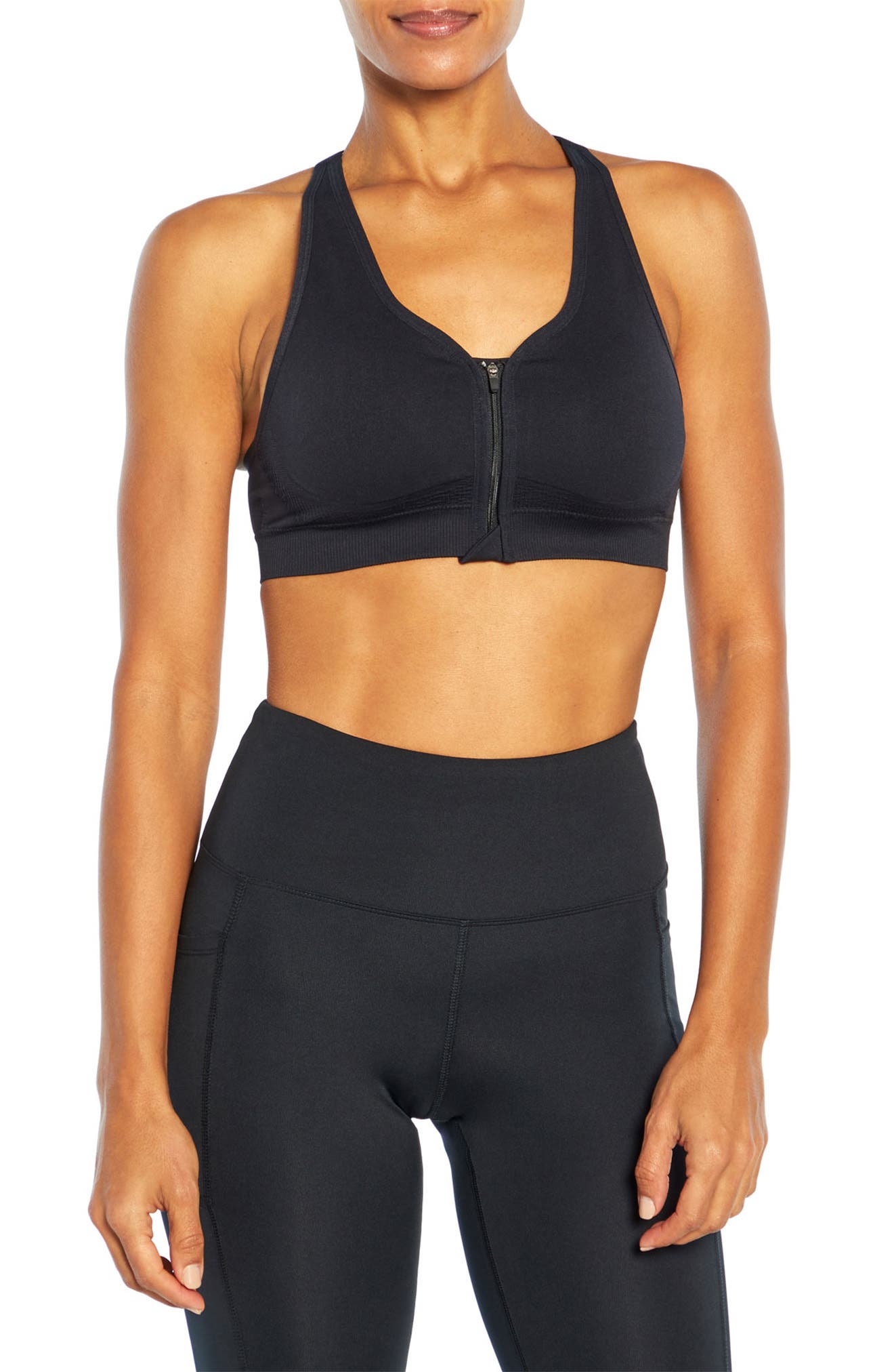 Rbx zip front sports 2024 bra