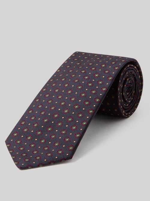 Shop Robert Talbott Robert Neat Necktie In Navy