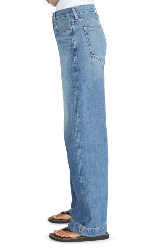 Shop Etica Ética Devon High Waist Wide Leg Jeans In Moonbay