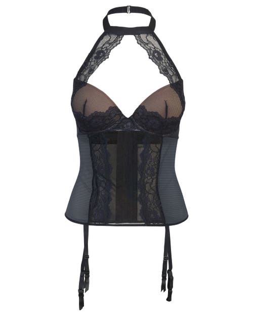 Adore Me Shelly Contour Plunge Bustier In Black