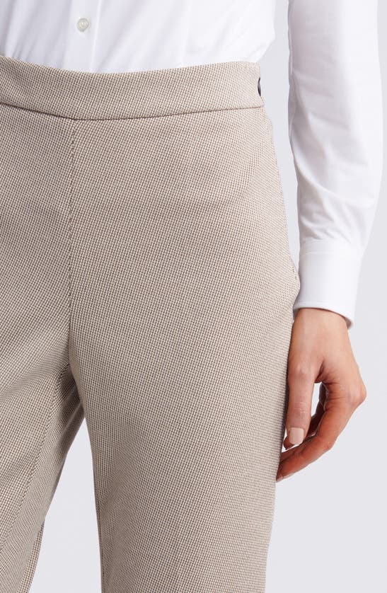 Shop Hugo Boss Boss Tilunara Slim Fit Pants In Goat Jersey Melange