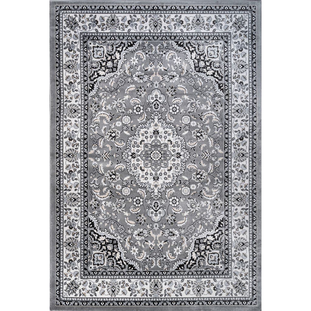 Jonathan Y Palmette Modern Persian Floral Area Rug In Gray/cream