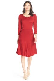 Marc New York Ribbed Fit & Flare Sweater Dress | Nordstrom