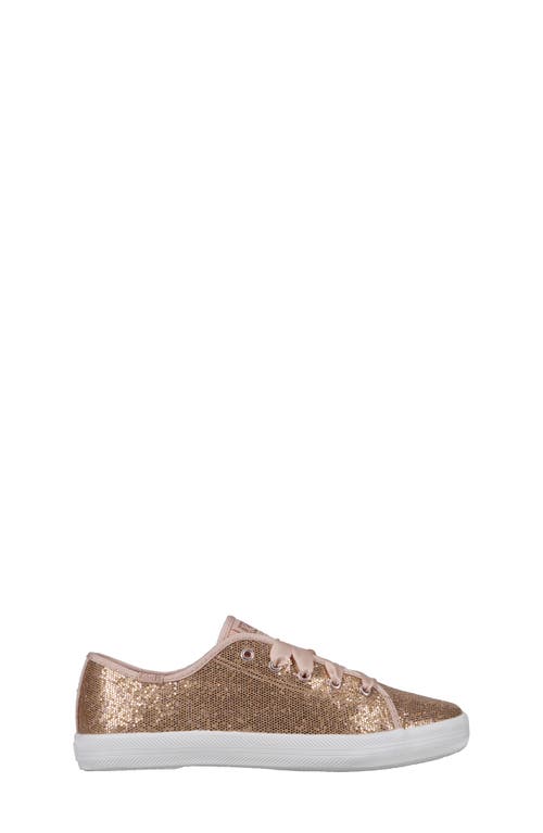Keds ® Kids' Kickstart Celebrations Sneaker In Rose Gold Sparkle