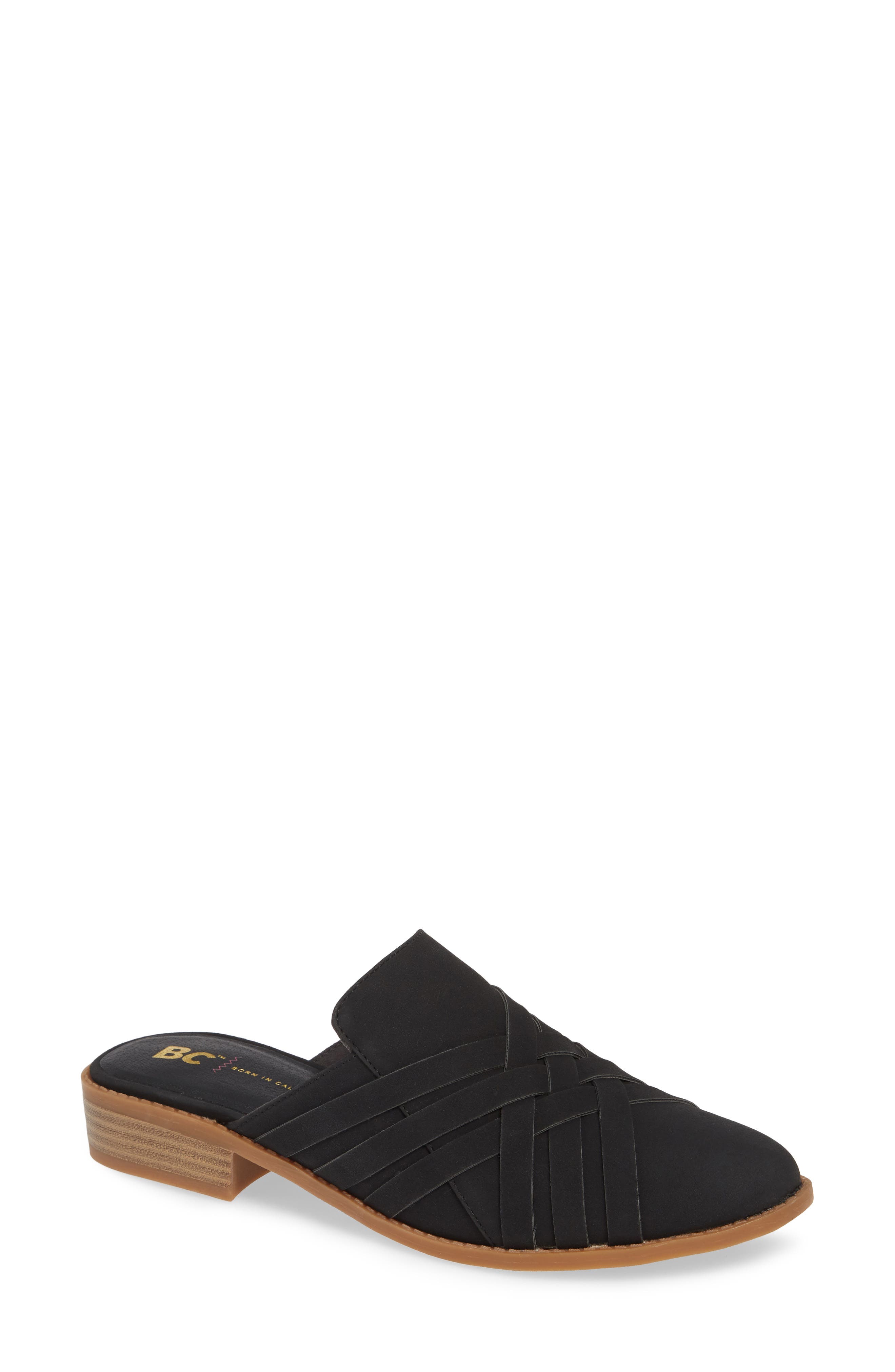 Bc Footwear Reflection Pool Vegan Mule, Black