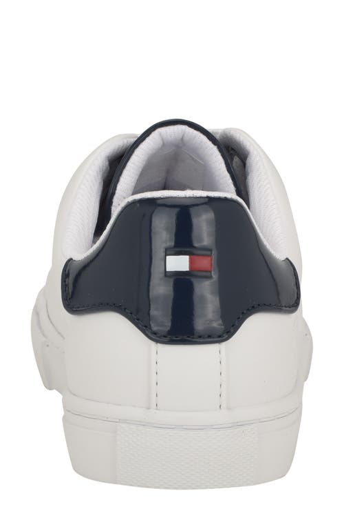Shop Tommy Hilfiger Lyan Sneaker In White/navy