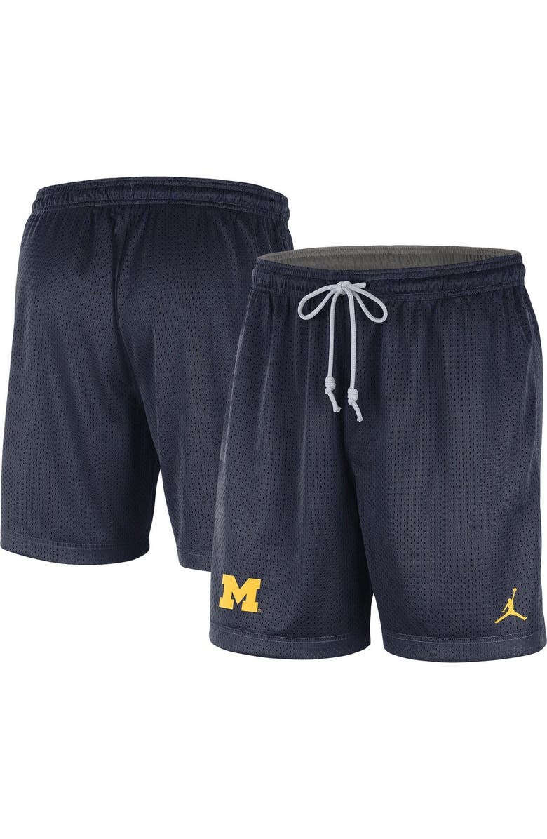 Jordan Brand Men's Jordan Brand Navy/Gray Michigan Wolverines Reversible Performance Shorts